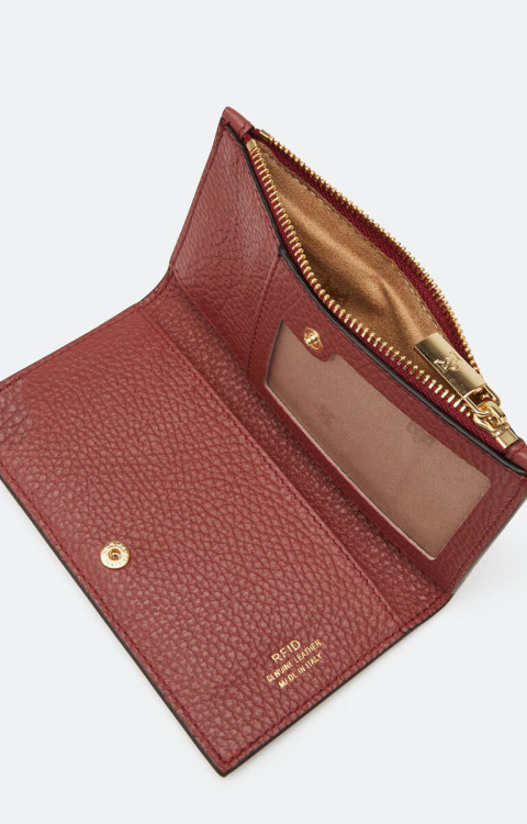 Dámská kožená peněženka Velvet | vínově červená - CUOIERIA FIORENTINA